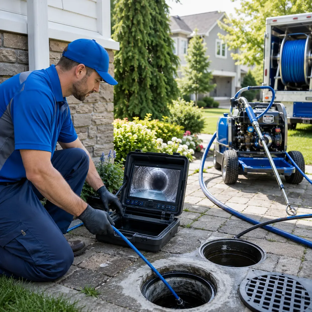 Outdoor drain cleaning professionals serving Londonderry, NH